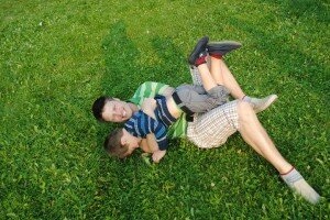 justin jackson wrestling with his son